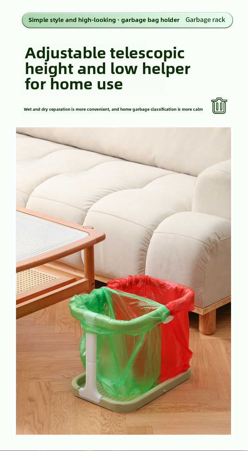 Hangable Trash Rack Outdoor Large Trash Bag Holder Portable Household Trash Storage Rack Plastic Stand