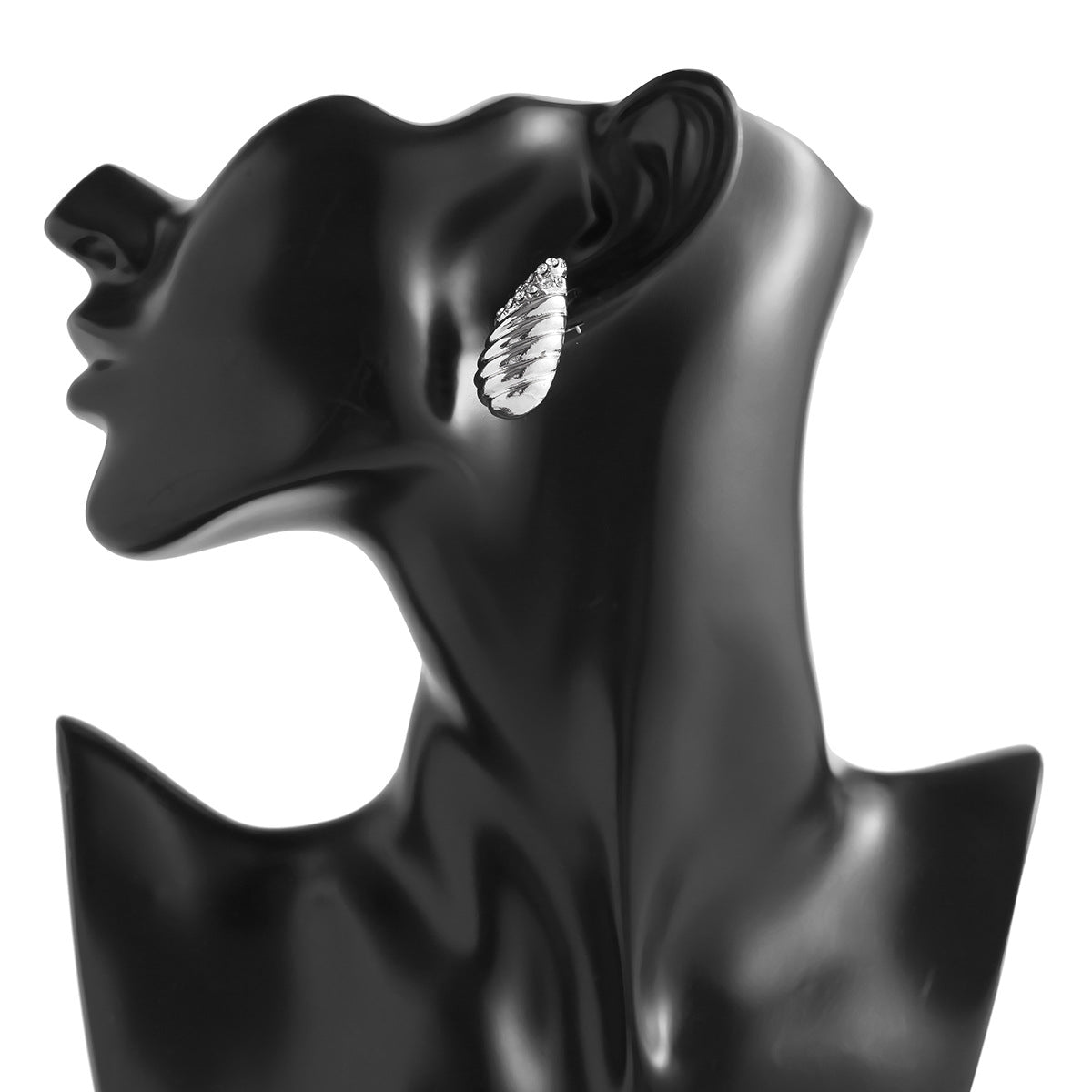 Personalized pleated hollow heart earrings various combinations of sunflower alloy earrings