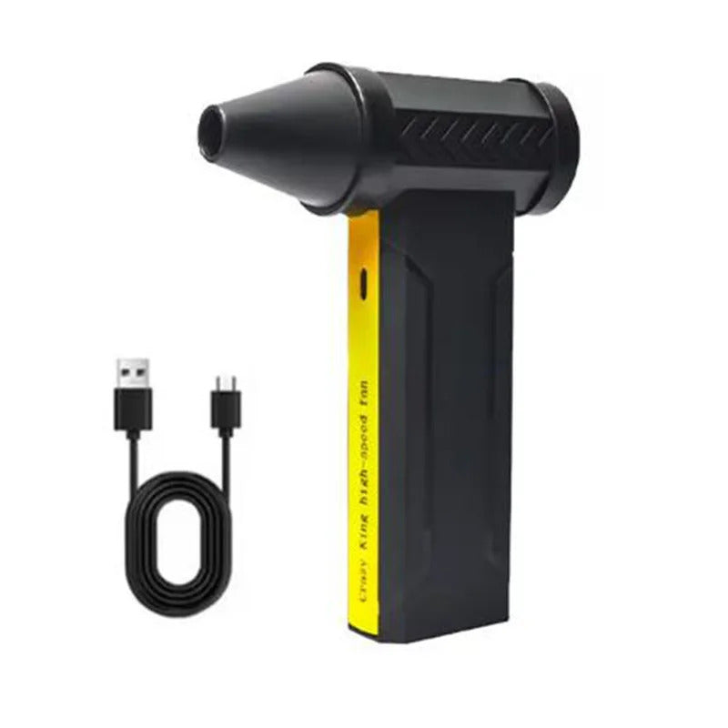 New 360000RPM Electric Air Blower Turbo Jet Fan Brushless Motor High-Speed Turbo Violent Fan USB Charge Powerful Dust Blower