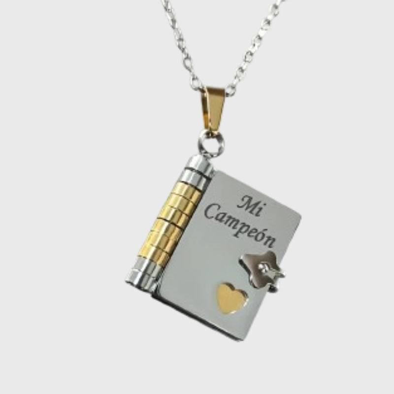 Titanium Steel Women's Love Letter Necklace Openable Pendant Couple New Style Personality Temperament Necklace Clavicle Chain