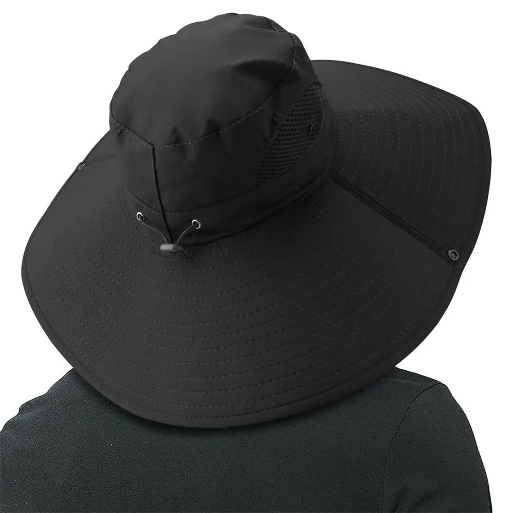Men Women Wide Visor Brim Hat Boonie Bucket Cap Summer Fishing UV Sun Protection Breathable Caps