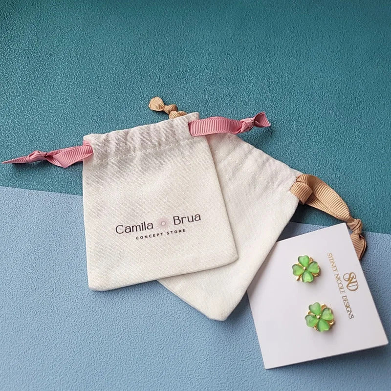 Jewelry Cotton Pouch 5x7cm 7x9cm 11x14cm Perfume Candle Packaging Dust Sack Eyelashes Makeup Drawstring Gift Bags