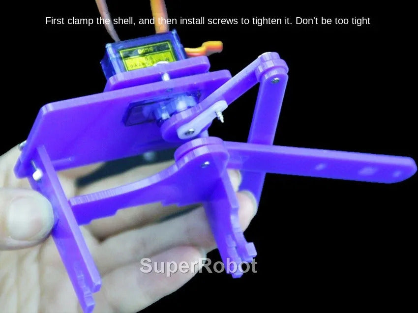 SG90 4 Dof Unassembly Acrylic Mechanical Robot Manipulator Claw For Arduino Robot Arm DIY Kit UNO Programmable Robot Starter Kit