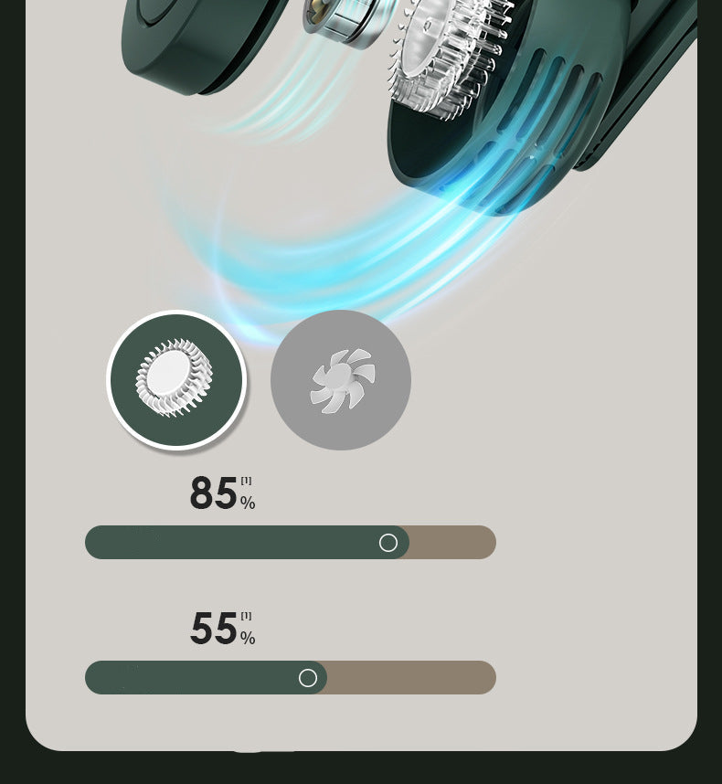 Clip-on Small Fan Quiet USB Portable Mini Neck Hanging Fan Desktop Handheld Fan