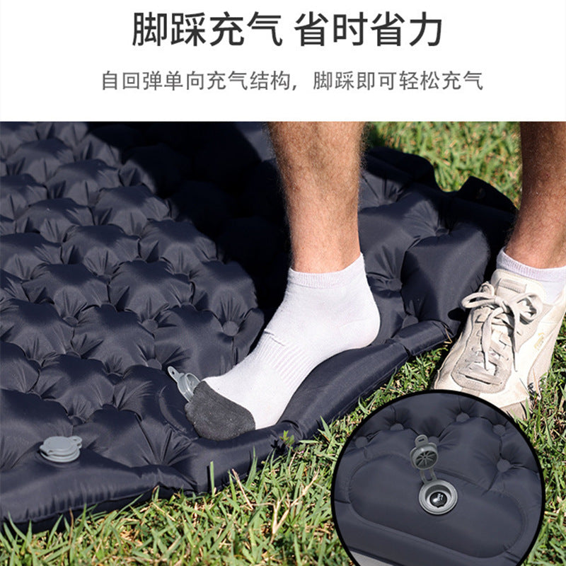 Thickened Outdoor Foldable Portable Tent Nap Mat Ground Mat Moisture-proof Mat Single Double Egg Nest Mat Inflatable Mat