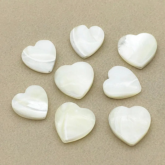 New Arrival! 15/17mm 100pcs Natural Shell Beads Heart Charm For Handmade Necklace/Earrings DIY Parts,Jewelry Findings&Components