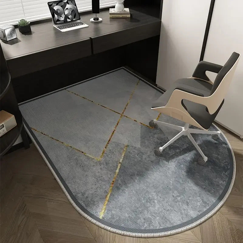 Luxury Computer Chair Mat Study Tables Floor Carpet Non-slip Modern Rugs for Bedroom Home Decoration Hall Doorway Mats alfombras