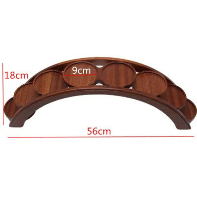 Hotpot arch bridge plate sushi bridge boat tableware Dessert wooden dim sum plate sushi tray japanese kitchen bento  sushi plate