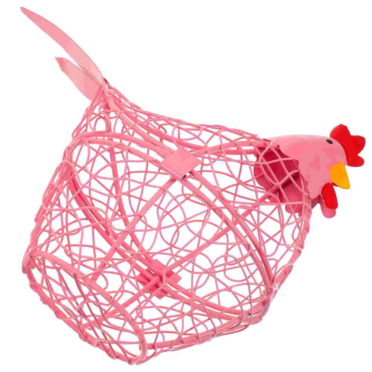Iron Hen Shaped Egg Basket Kitchen Supply Home Garden Storage Baskets Eggs Container Household Wire Mesh Fruit ganizer