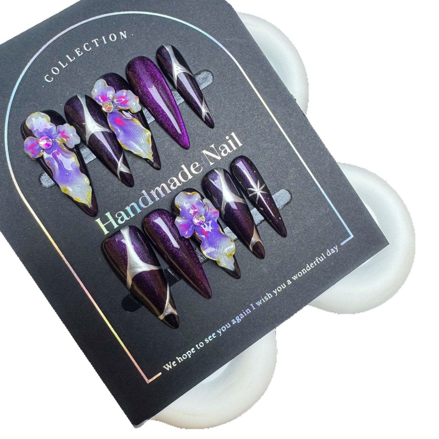 Cat Eye Carved Personalized Wearable Nail Tips Unique Hot Girl Style High-end Nail Stickers Cross-border European and American Wholesale