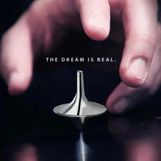 Metal Gyro Hot Movie Totem Silver Hand Spinning Top Fingertips Small Cyclone Gyroscope Antistress Fidget Toys For Children Gifts