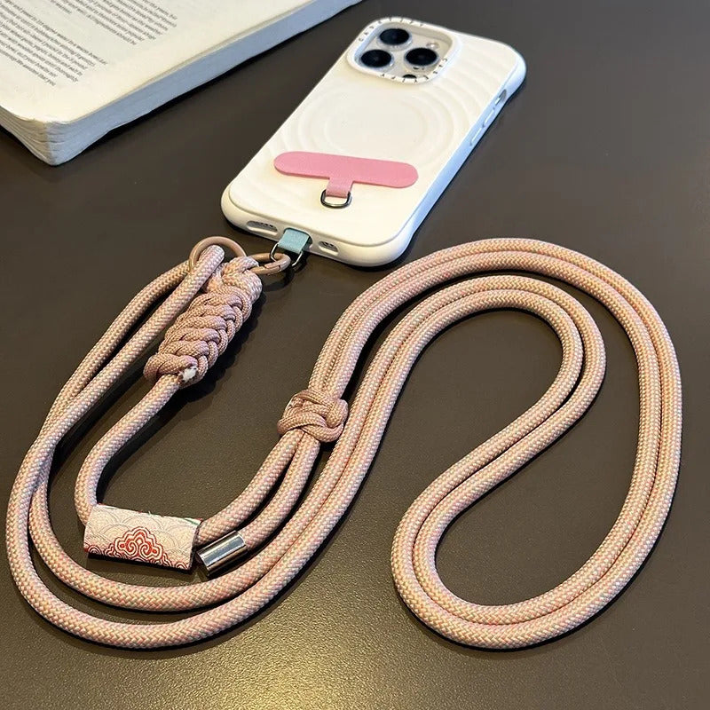 Retro Mobile Phone Straps Adjustable Long Crossbody Lanyard Neck Rope Band Shoulder Cord Anti Loss Rope Dual-purpose Hang Chain