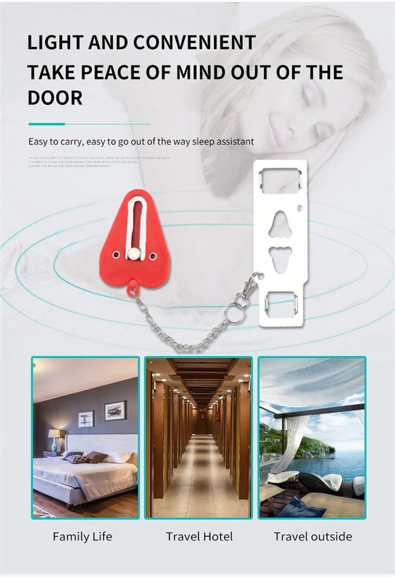 Portable Door Lock Self-Defense Anti Theft Door Locks Safety Latch Door Stopper Security Hotel Apartment Travel Home Door Locks