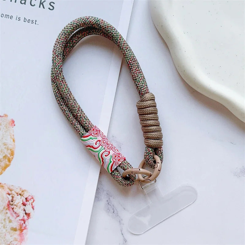 Cute Mobile Phone Lanyard Hanging Decoration Can Be Carried Twist Rope Anti-loss Pendant Fashion Strong Wrist Short Straps Band