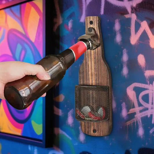 Wall Bottle Opener Vintage Beer Bottle Can Opener Tool Vintage Kitchen Gadget Creative Space Saving Home Decor For Bar Coffee