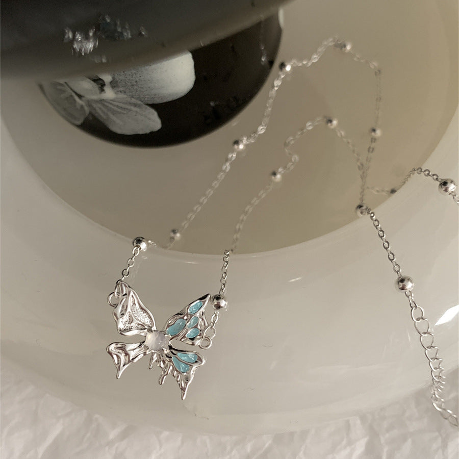 Liluo New S925 Sterling Silver Pearl Necklace Accessories for Women, Non-Fading, High-End Feel, Versatile Spring and Summer Clavicle Chain Wholesale