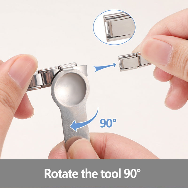 Fashion Pet Heart Flowers Sun Moon Zircon Gold Color Italian Charm Links Stainless Steel Fit 9mm Bracelet Jewelry DIY Making