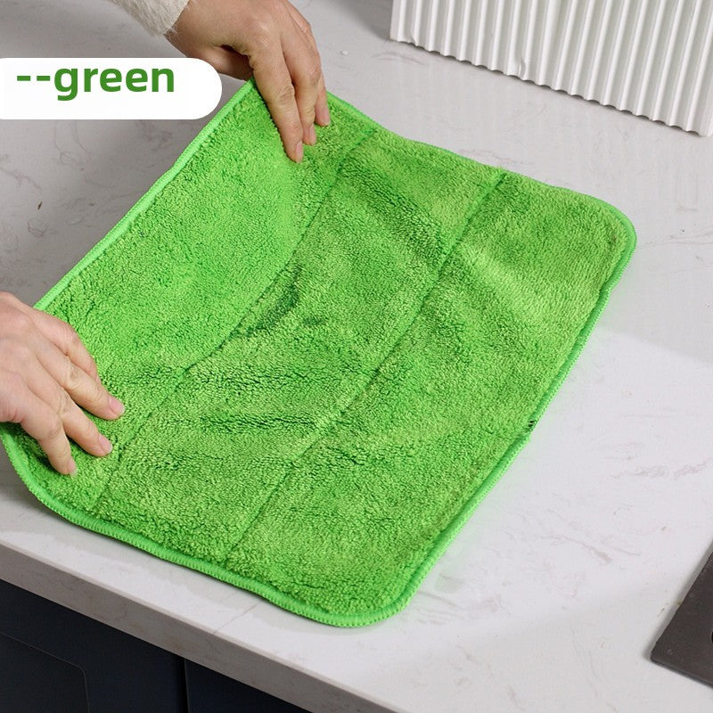 Seven Colors Cleaning Cloth Household Cleaning Absorbent Non-Shedding Thickened Special Towel for Glass Wiping Bamboo Fiber Dishwashing Cloth