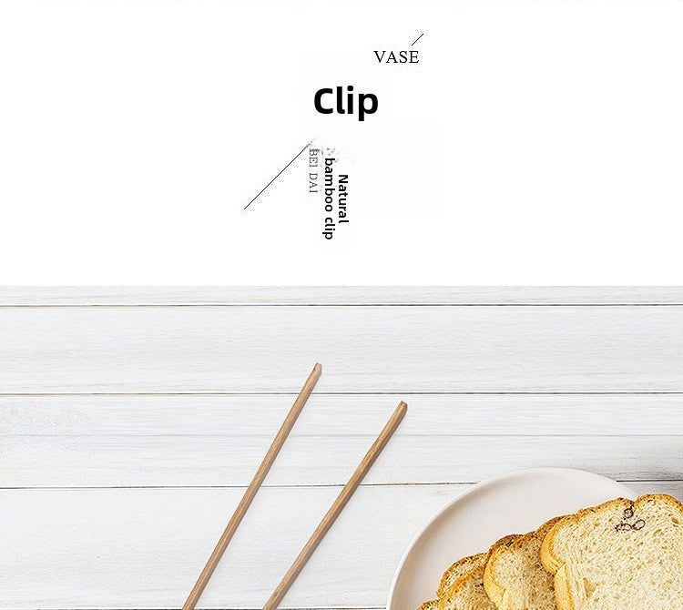 Bamboo Kitchen Barbecue Food Clip Bamboo Bread Anti-scalding Fried Steak Barbecue Fish Barbecue Cooking Cake Clip