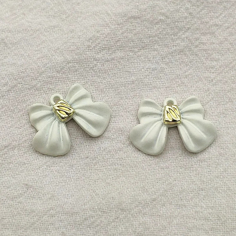 New Arrival! 21x15mm 100pcs Zinc Alloy Pendants Ribbon/Bows Charm For HandMade Jewelry Bracelet/Necklace/Earring DIY Parts