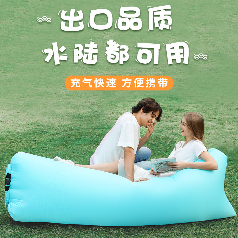 Manufacturer Pillow Style Inflatable Sofa In Stock Outdoor Portable Lazy Air Sofa Foldable Inflatable Bed Sleeping Bag