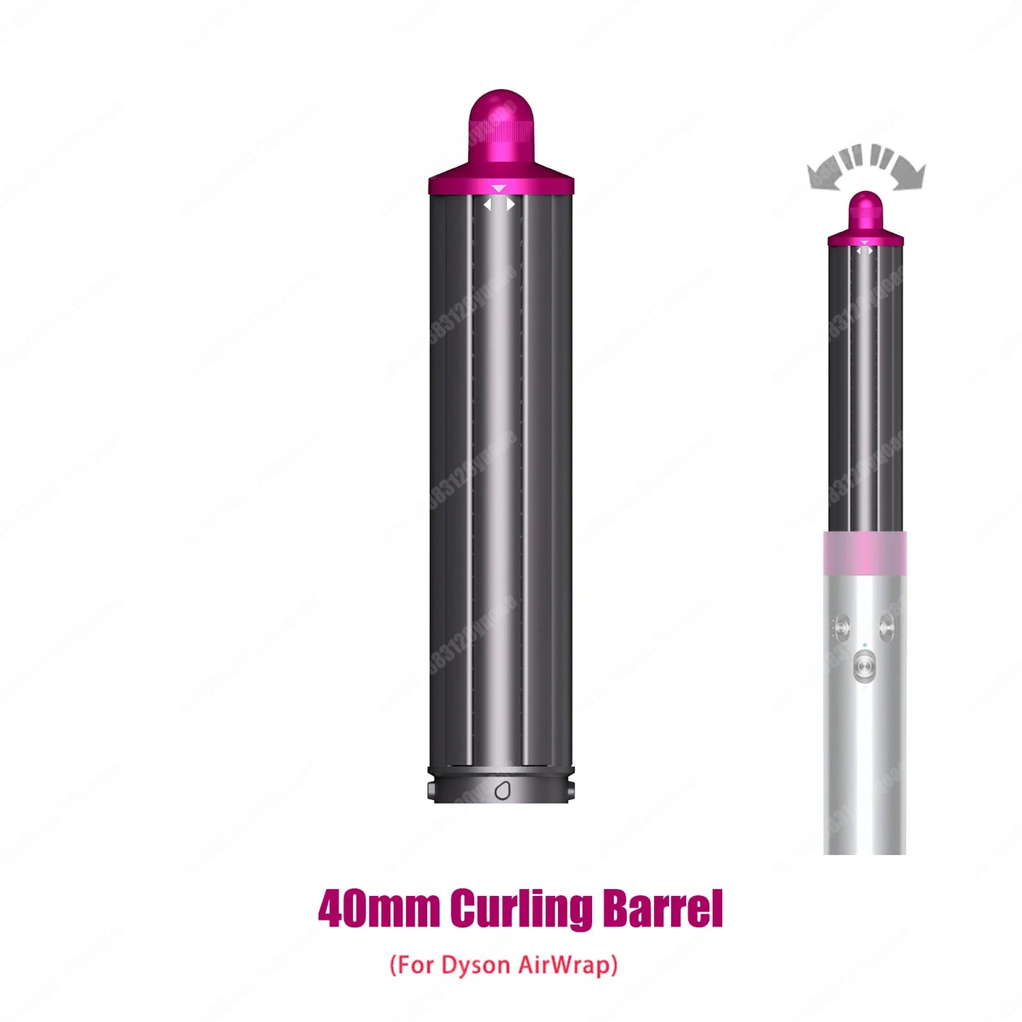 Cyan Hair Dryer Curling Attachment 30/40mm Auto Curling Nozzle For Dyson Supersonic&HS01/05 Airwrap Large Firm Smoothing Brush