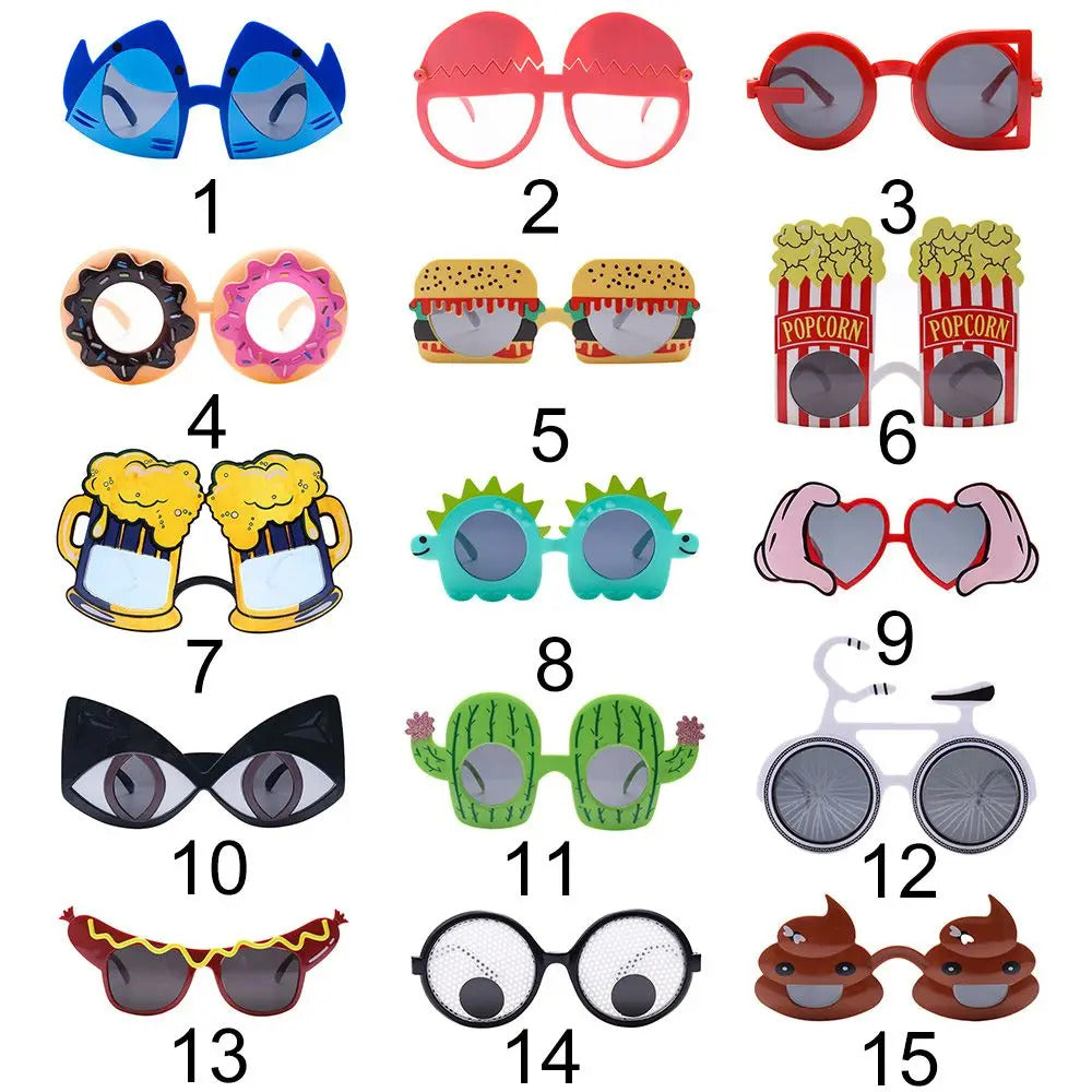 Funny Sunglasses Big Frame Ice Cream Pineapple Sun Glasses Women Holiday Celebration Party Decorative Eyeglasses Selfie Props