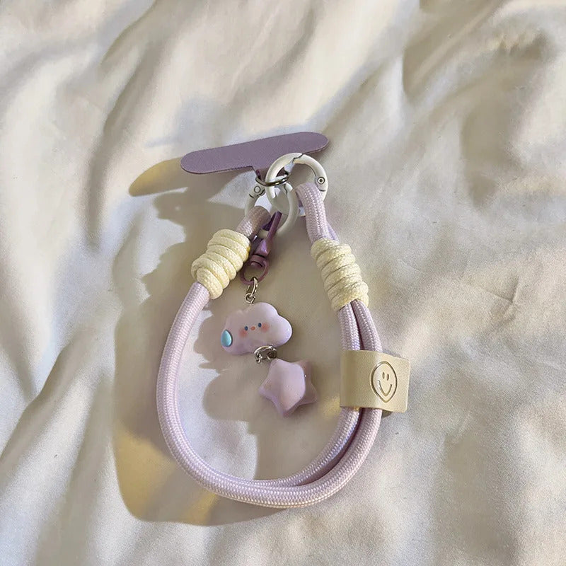 Sanrio Kuromi Fashion Cloud Cell Phone Lanyard Keychain Hello Kitty Cinnamoroll Mug Camera Package Cell Phone Cases Pendant Gift