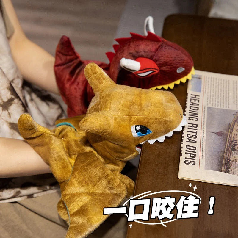 Stuffed Plush Dinosaur Toys Hand Finger Story Puppet Kawaii Dolls Educational Baby Toys Tyrannosaurus Rex Children Gift