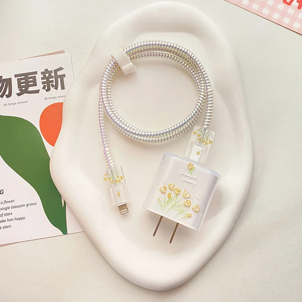 Case For Apple 18/20w Charger Protective Case is Applicable to IPhone 15/14/13/12 Pro Max Data Cable Head Bite Protector Shell