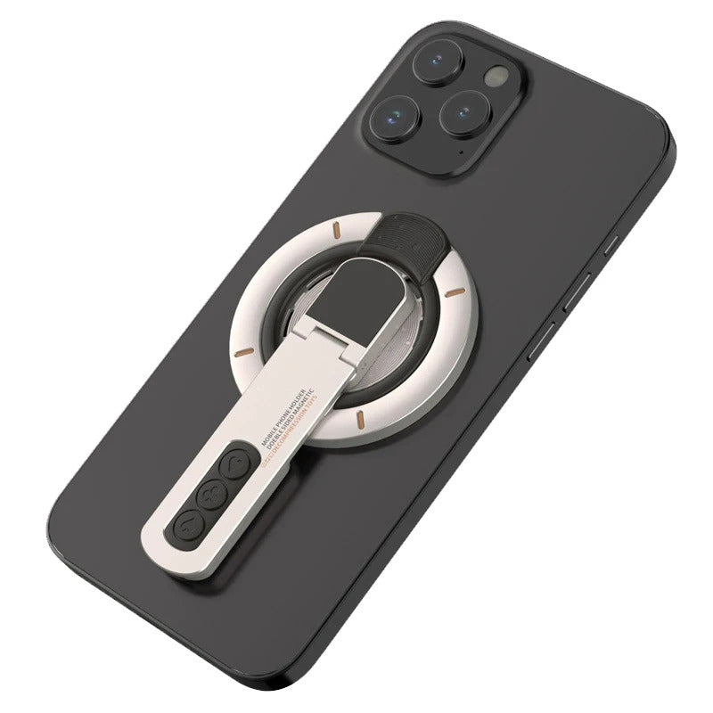 Double-sided Magnetic Luminous Mobile Phone Holder 360° Rotation Decompression Design Zinc Alloy Ultra-thin Portable