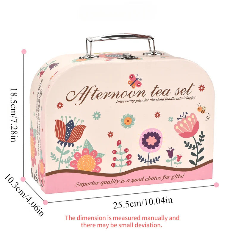 DIY Simulation Tea Food Cake Set Play House Kitchen Afternoon Tea Game Toys Gifts Pretend Play Toy For Children Kids Girls Gift