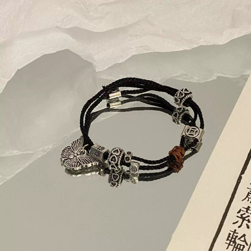 Exotic Miao Ethnic Style Multi-layer Bracelet for Girls 2025 New Cool High-end Ancient Style Unique Hand Jewelry