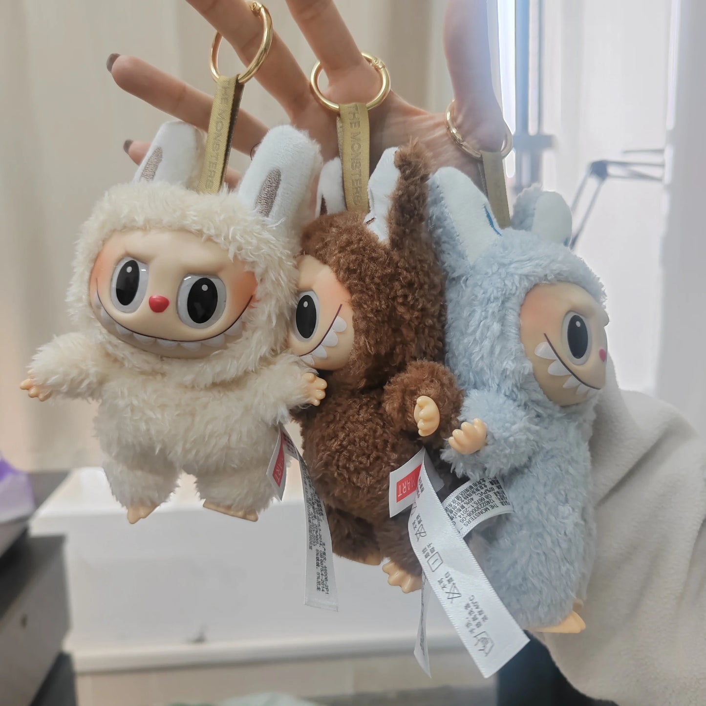 Hot Sale Anime Figure Labub Vinyl Pendant Doll Model Toy Cute Monster Replica Keychain Toys Birthday Gifts