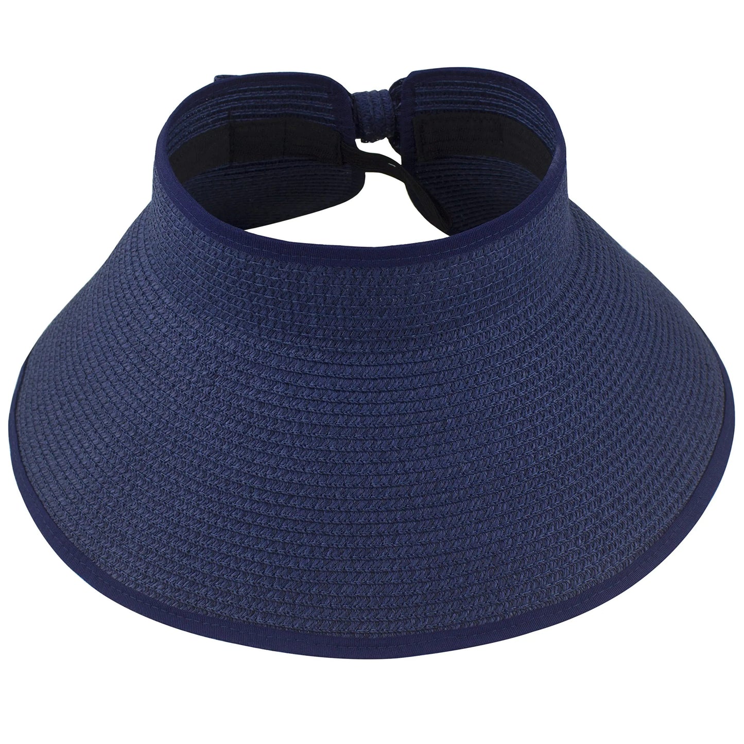 2023 New Women Roll Up Sun Visor Wide Brim Straw Hat Summer Foldable Packable UV Protection Cap for Beach Travel Bonnet