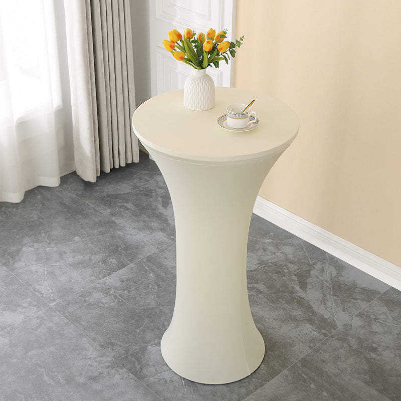 Elastic Cocktail Table Cover Table Skirt Bar Skirt Display Table Hotel Wedding Round Event Cloth High Table Cover