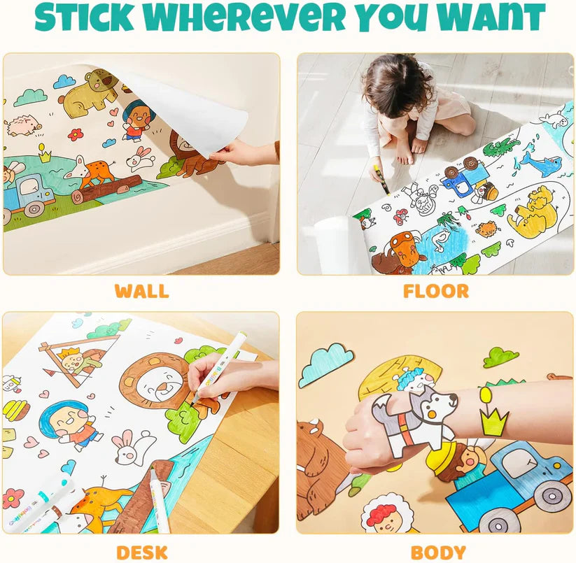 LittleDreamer Coloring Art Roll