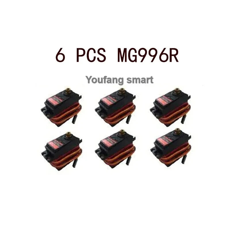 6 DOF Robot Arm Kit Manipulator Metal Alloy Mechanical Arm Clamp Claw Kit MG996 Robot DIY kit with Open Source Code and Tutorial