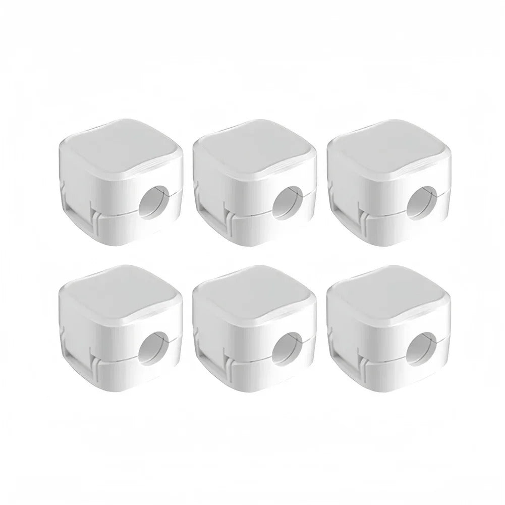 6Pcs Holder Adhesive Wire Keeper Cord Cable Magnetic Cable Clip Charging Cable Organizer for Home Office Under Desk Management