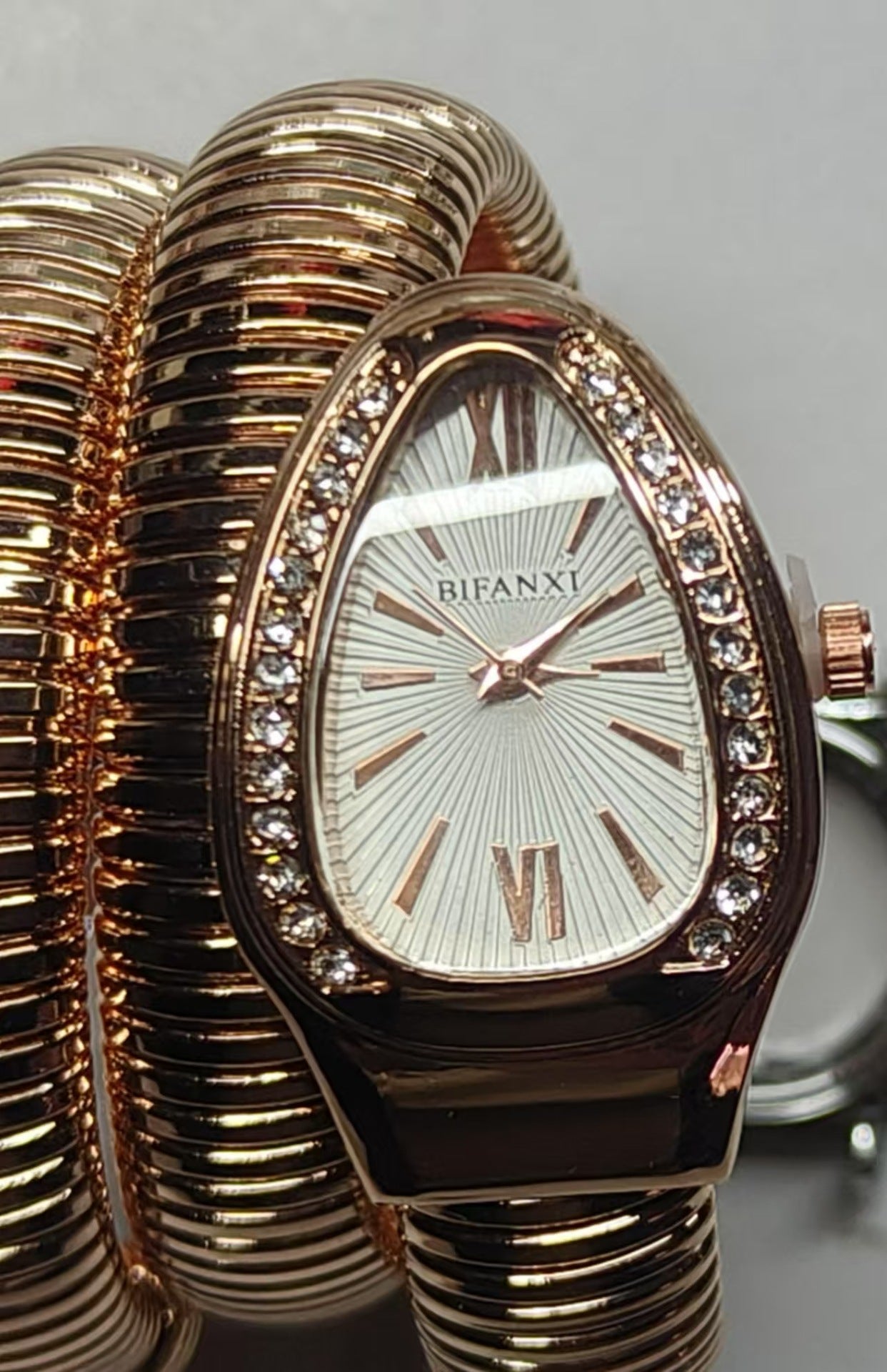 Bifanxi Cross-Border Snake Watch Women's Fashion Bangle Watch Creative Quartz Watch Personality Bangle Watch Wholesale