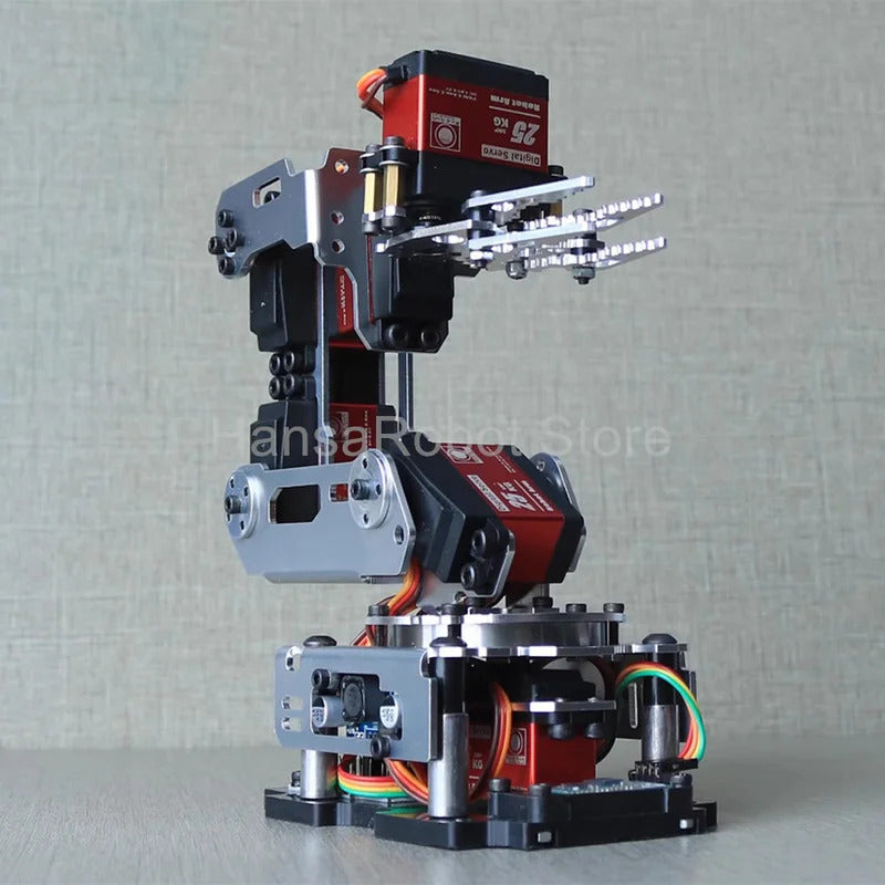 6 DOF Robotic Arm DIY Robot Claw Clamp Gripper Kit compatible with Arduino Program with 20KG Digital Servos