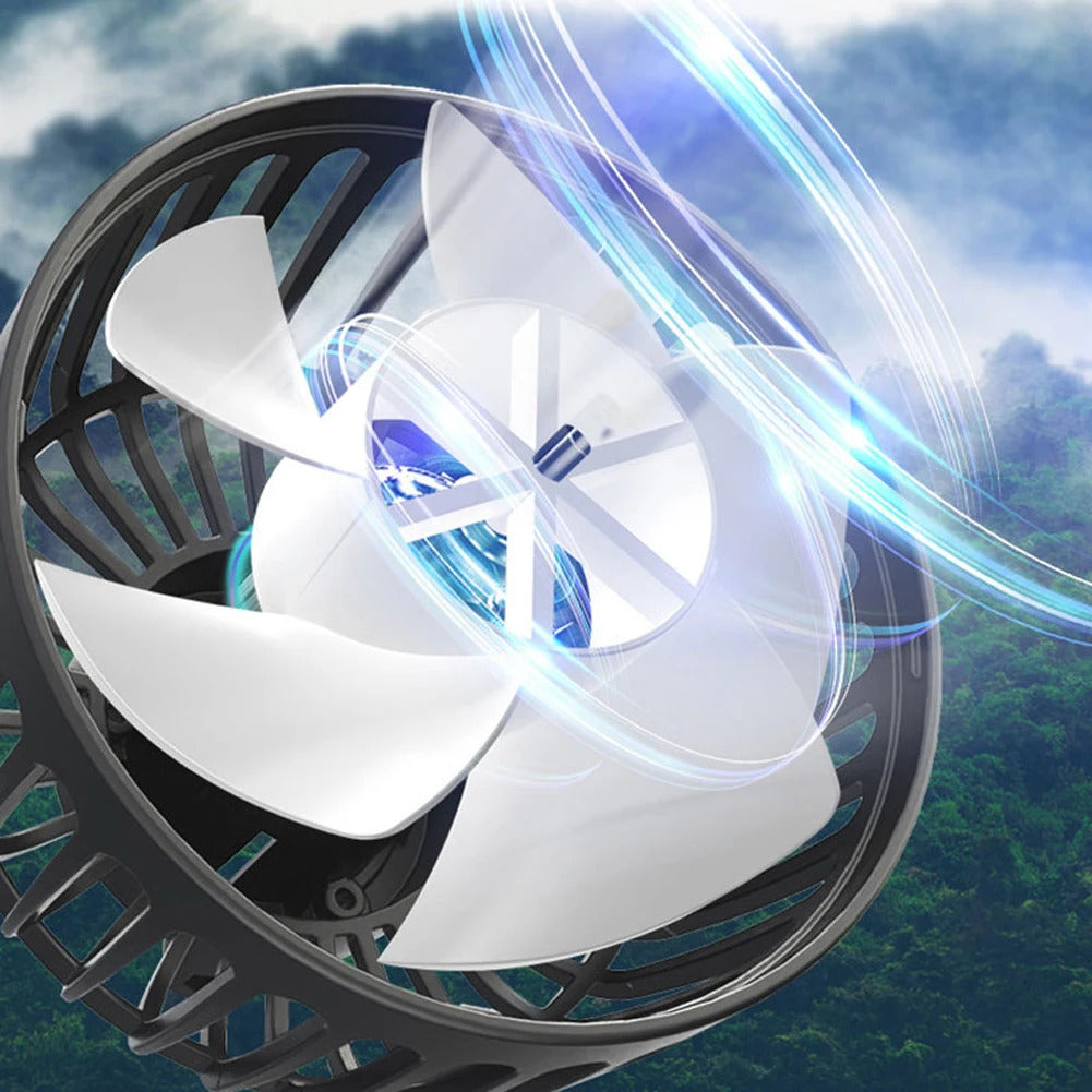 12V/24V Car Fan Cooling Car Fan Dual Head USB Car Fan 3 Speeds Adjustable Auto Cooler Air Fan for Vehicle SUV Car Accessories