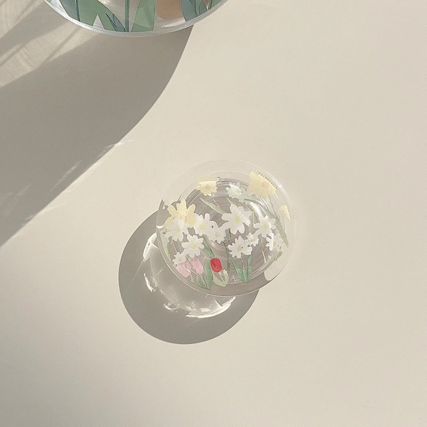 Girly Phone Stand Cute Strawberry Butterfly Boho Rainbow Heart Designs Adhesive Holder for Smartphones Samsung iPhone