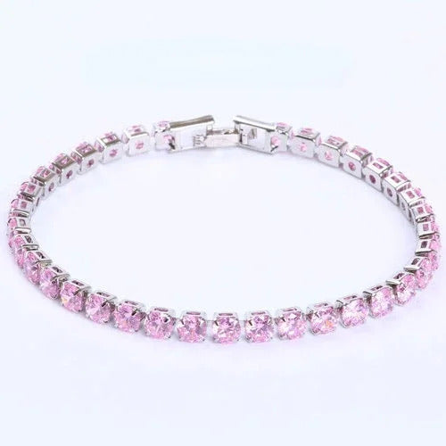 17/19CM Tennis Bracelet Cubic Zirconia Iced Out Crystal Chain Bracelet for Women Luxury Men Bracelet Chain Homme Jewelry Gifts