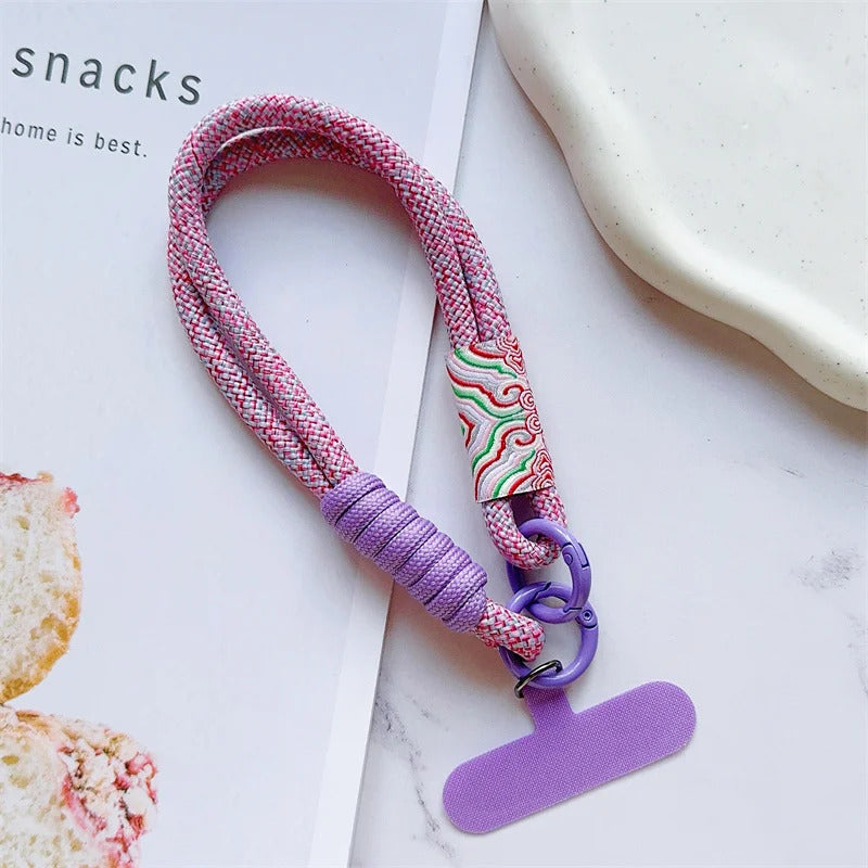 Cute Mobile Phone Lanyard Hanging Decoration Can Be Carried Twist Rope Anti-loss Pendant Fashion Strong Wrist Short Straps Band