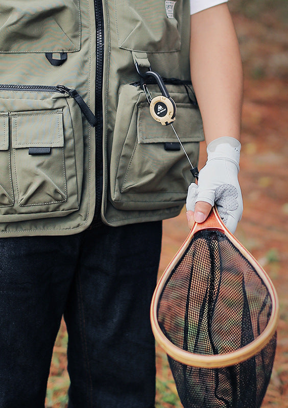 Outdoor Tactics Can Buckle Retractable Buckle Steel Wire Rope Multi-Functional Keychain Camping High Rebound Anti-Separation Rope Pull Peels