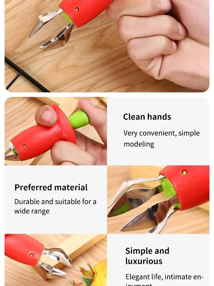Strawberry Catcher Stainless Steel Pineapple Eye Digger, Eye Removal Clip, Tomato Knife, Kitchen Tool