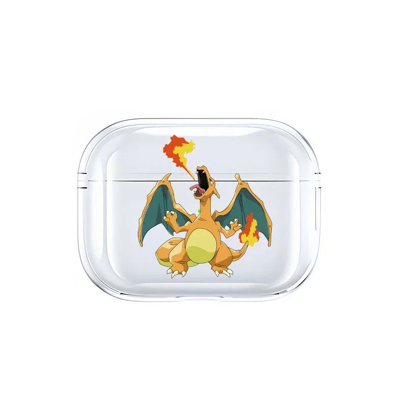 Anime Pokemon Gengar Pikachu Snorlax Charizard Earphone Shell Be Applicable AirPods Pro 1 2 3 4 Transparent Protective Case