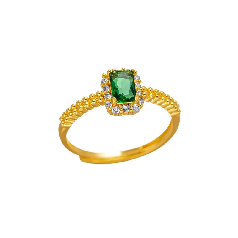 9999 24K  real gold store, same gold women's ring, beautiful moissanite jewelry