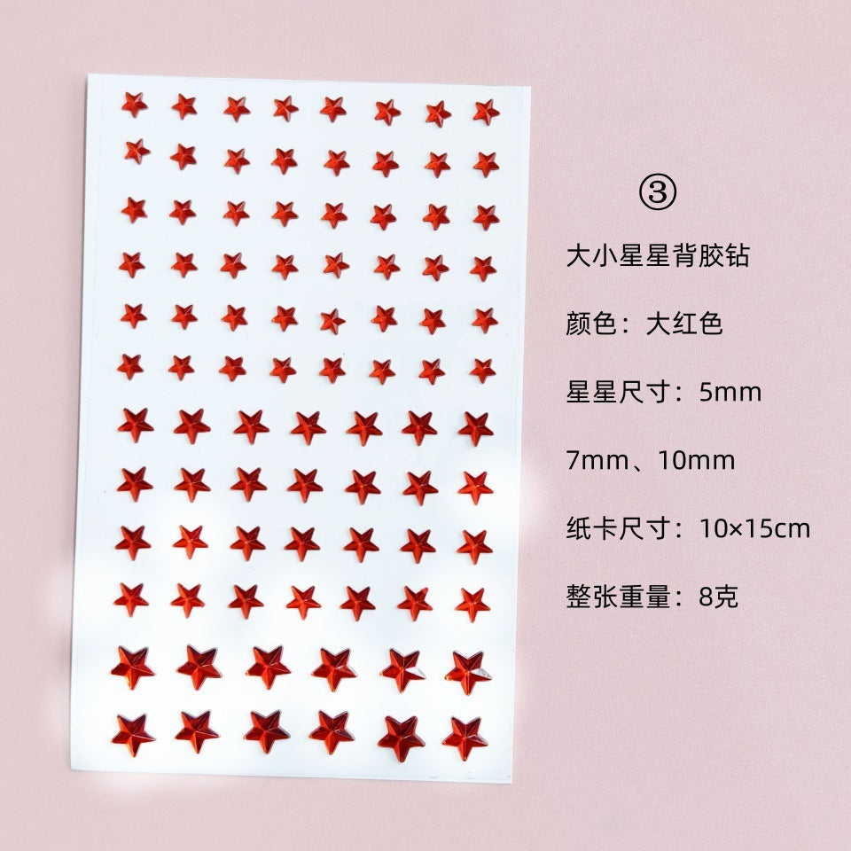 Glitter Gradient Butterfly Wing Tattoo Eye Corner Face Stickers Children's Eye Makeup DIY Stickers Fish Scale Performance Catwalk